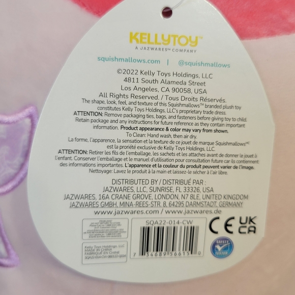 14” Reshma Pink Cow Bandana Plush Squishmallow Kellytoy Brand New HTF NWT - Picture 3 of 3